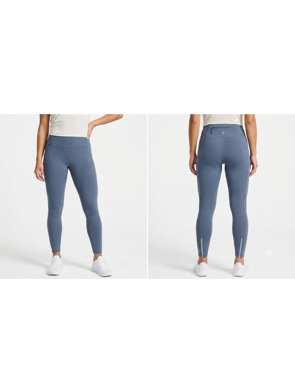 NEW Leapstride Blue Woman's Ankle Length Leggings